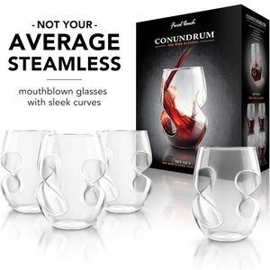 Final Touch Wine Glasses Set of 8